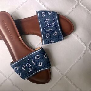 Veronica Beard embroidered sandals